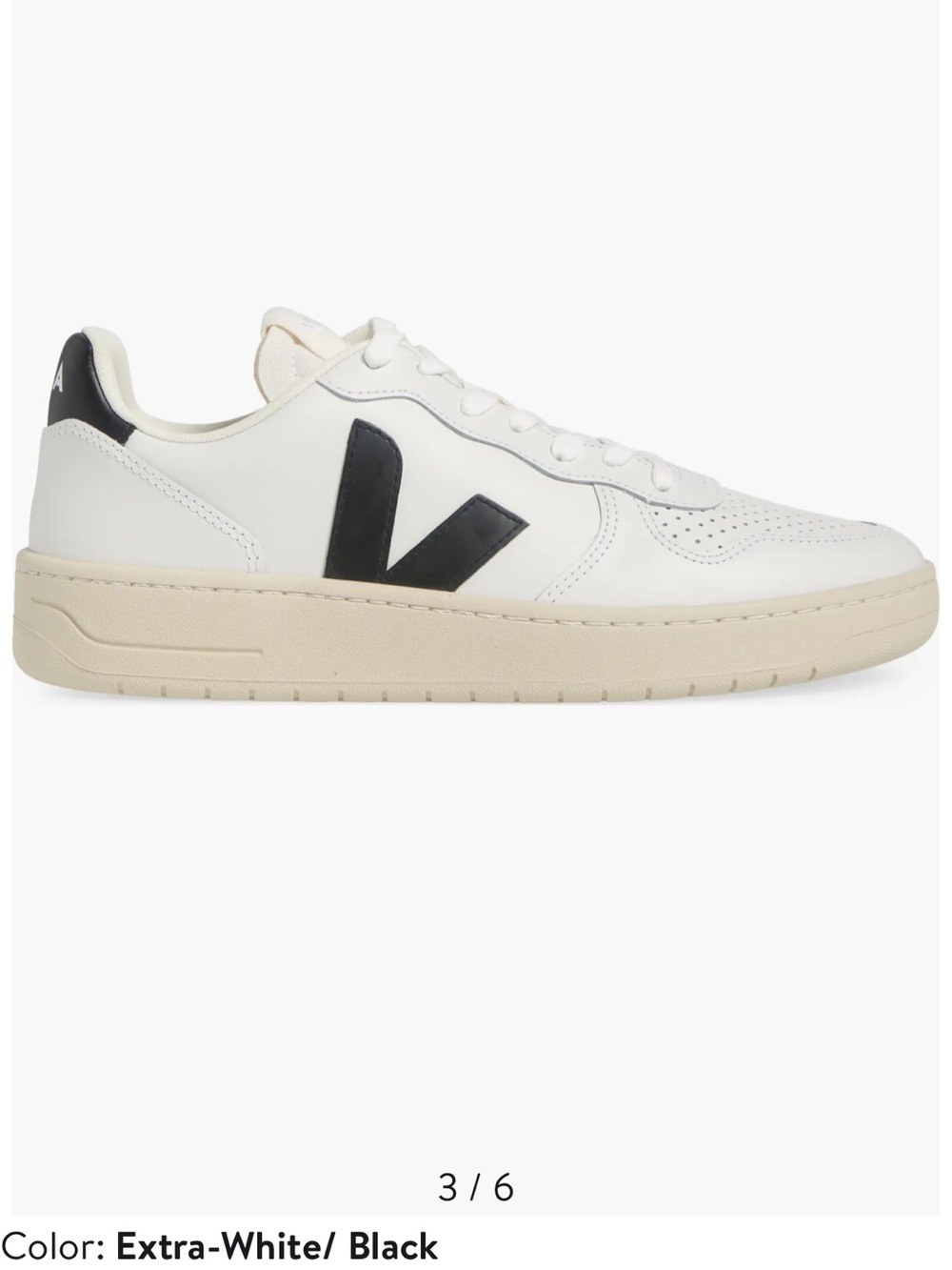 Veja V-10 SExtra-White and Black Leather Sneaker men size 11 gently used